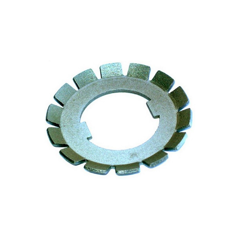 Securing plate for nut on 1. gear shaft