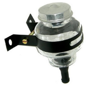 Brake fluid reservoir, glass