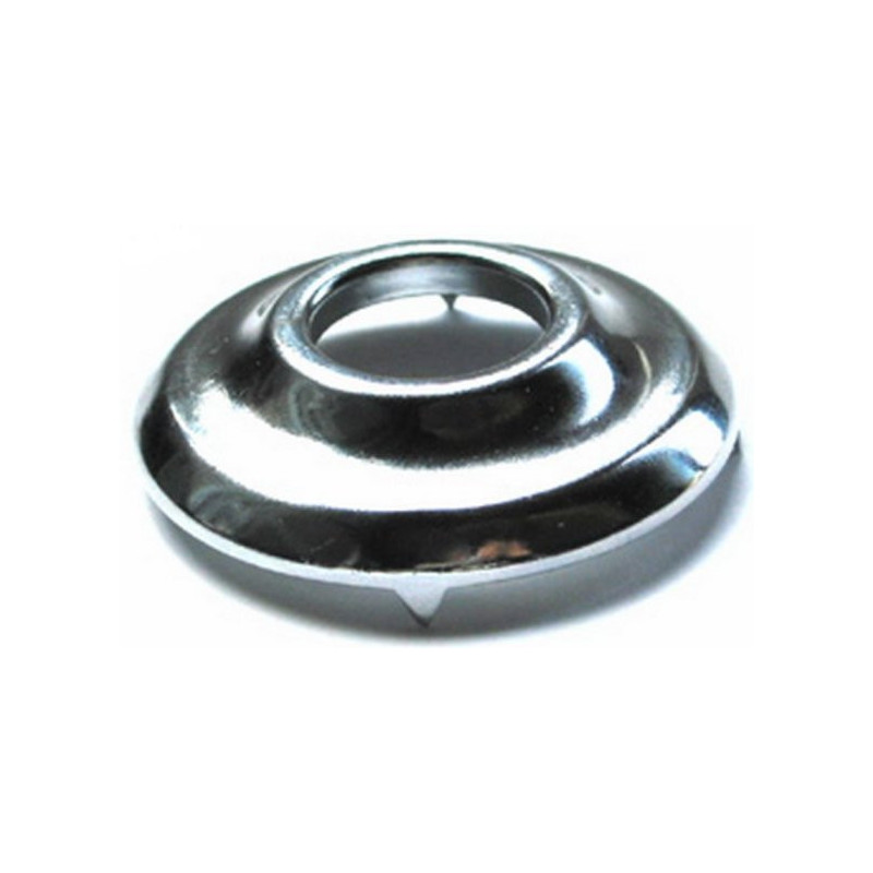 Chromed collar for window crank and inner door handle