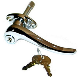 Door handle front left with lock