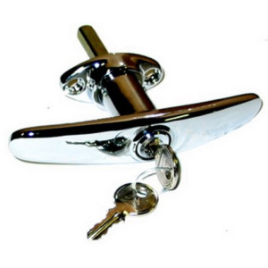 Boot lid handle with lock