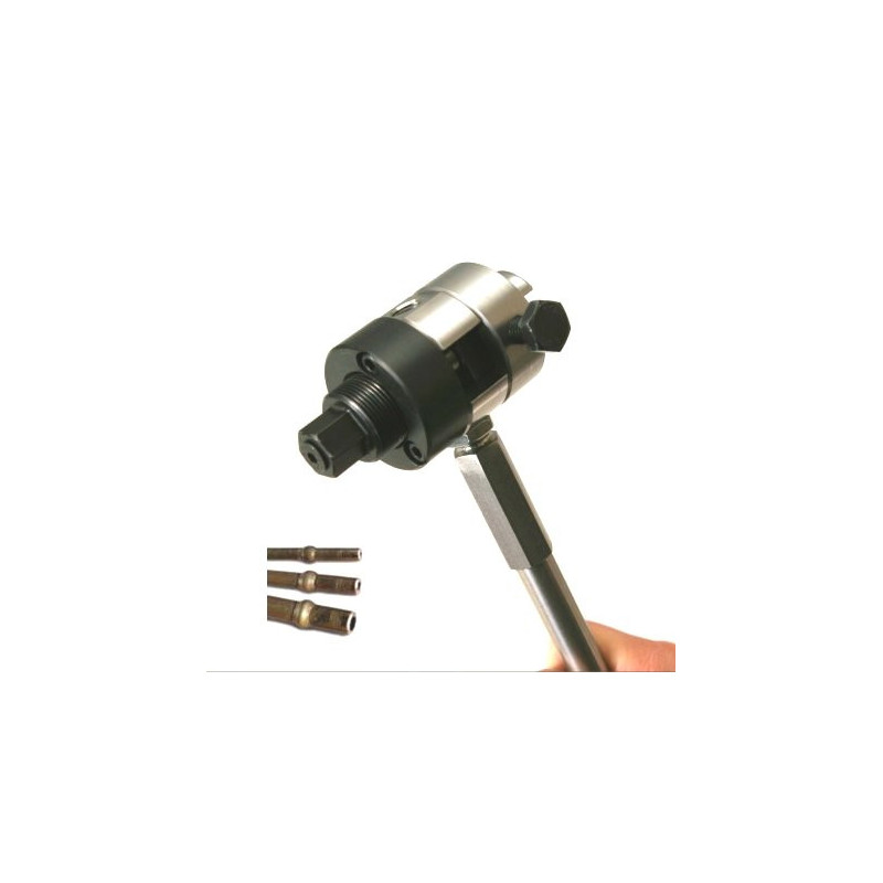 Hydraulic line and brake line flaring tool