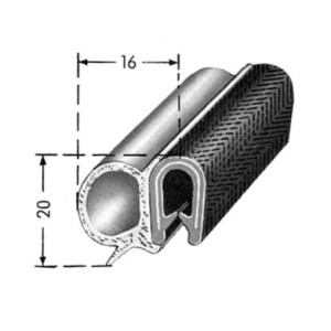 Gasket between windscreen and body, improved version
