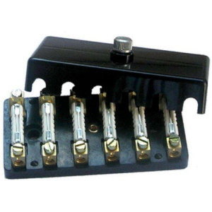 Caja de fusibles para 6 fusibles