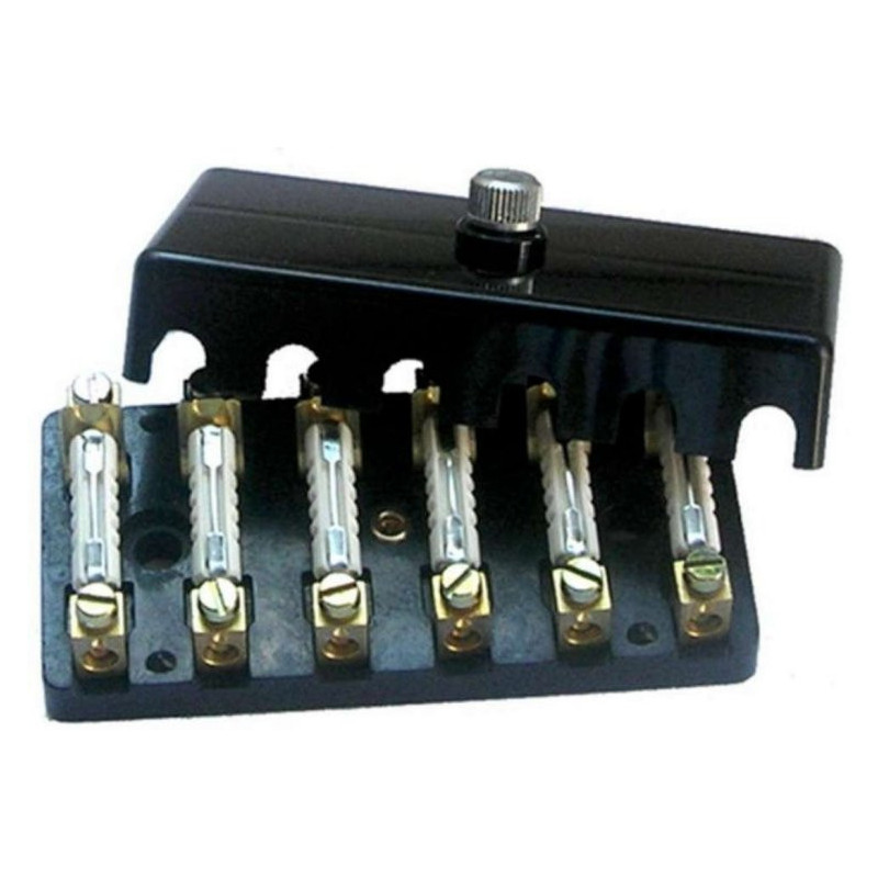 Caja de fusibles para 6 fusibles