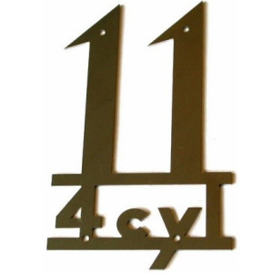 Emblema para aleta trasera inox.