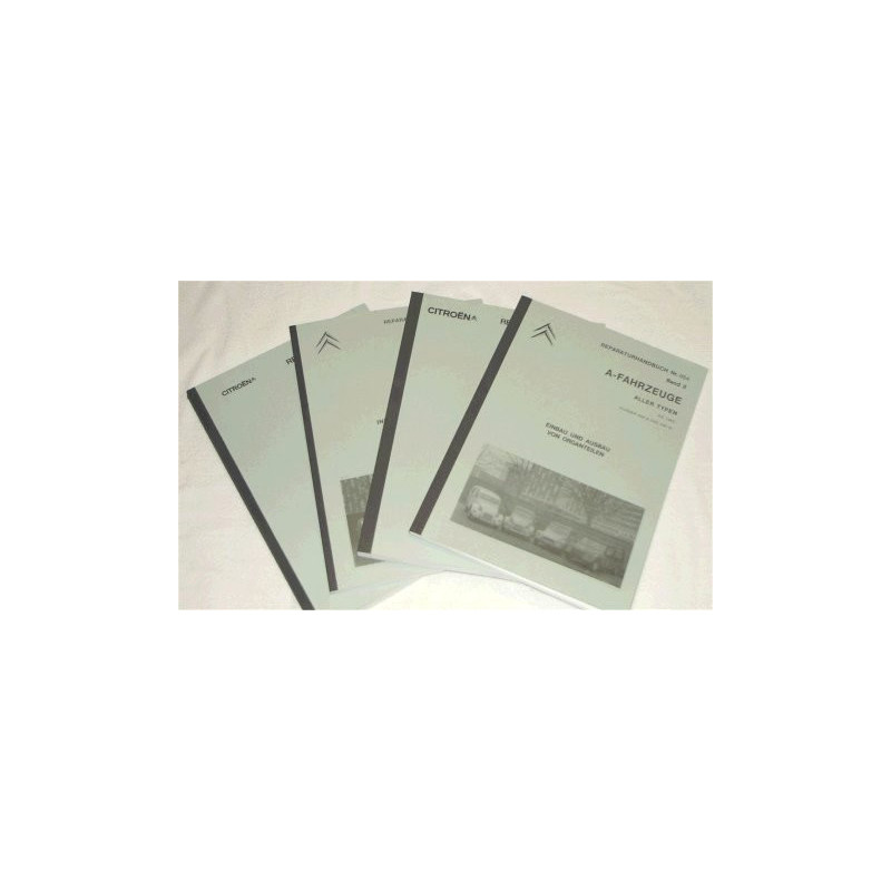 Manuale di riparazione dell'officina, 1, 2, 3 e 5 in set, in Tedesco