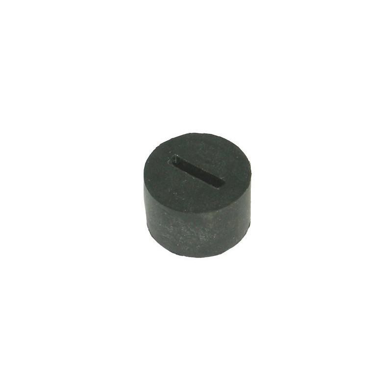 Rubber puffer for door check strap