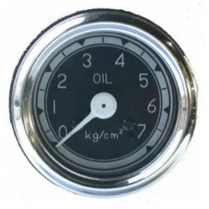 Manometro di pressione olio, nero