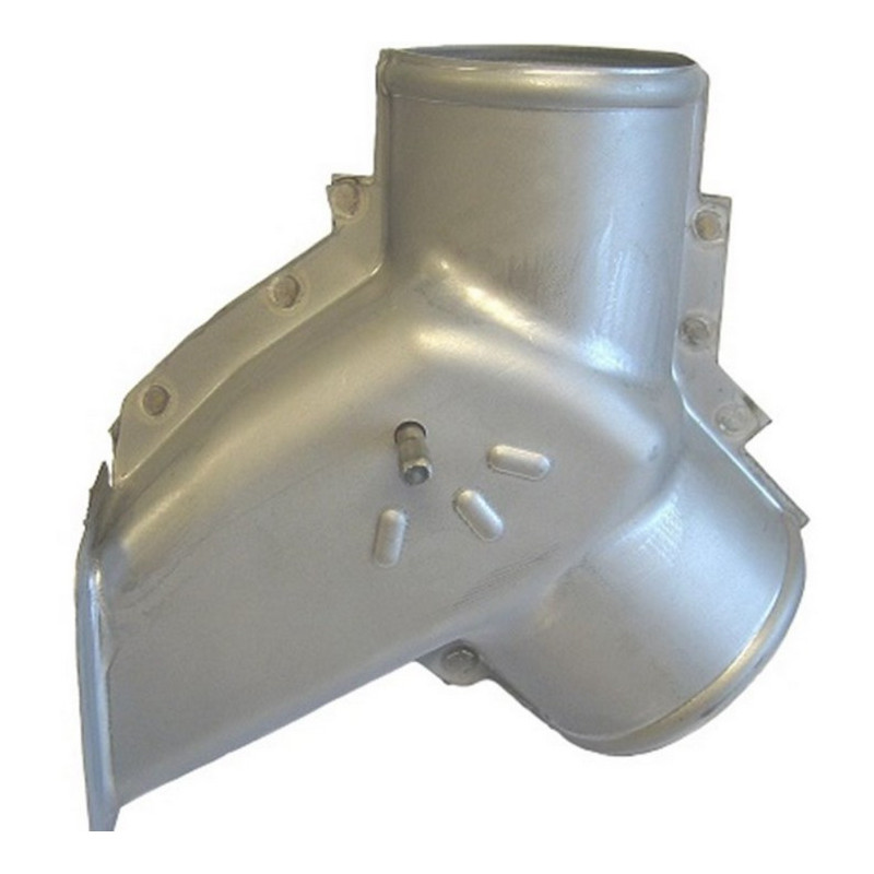 Connecting piece for heater ductings