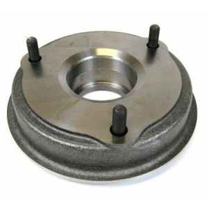 Rear brake drum without wheel bearing