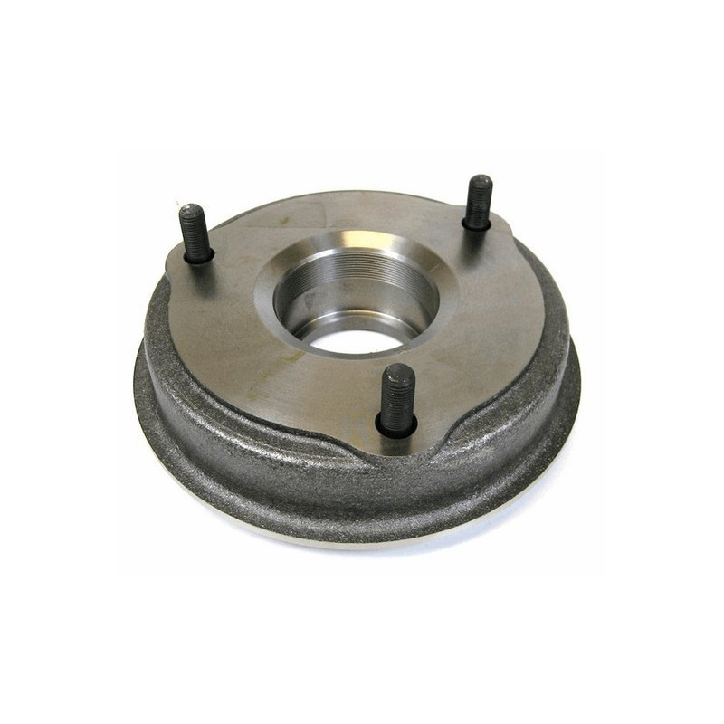 Rear brake drum without wheel bearing