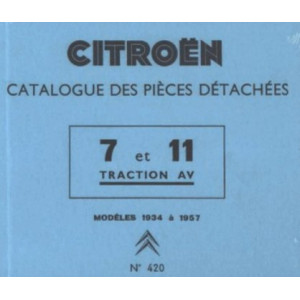 Spare parts catalogue in French