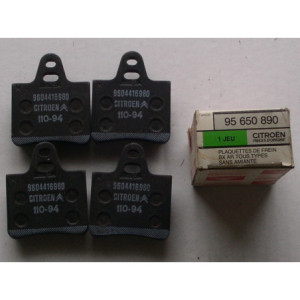 Pastillas de freno traseras, original Citroen