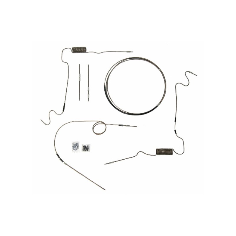 Kit di tubi di freno completo inox (freno a tamburo)