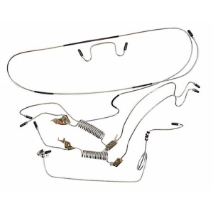 Complete non-corroding brake pipe set (For front disc brakes)