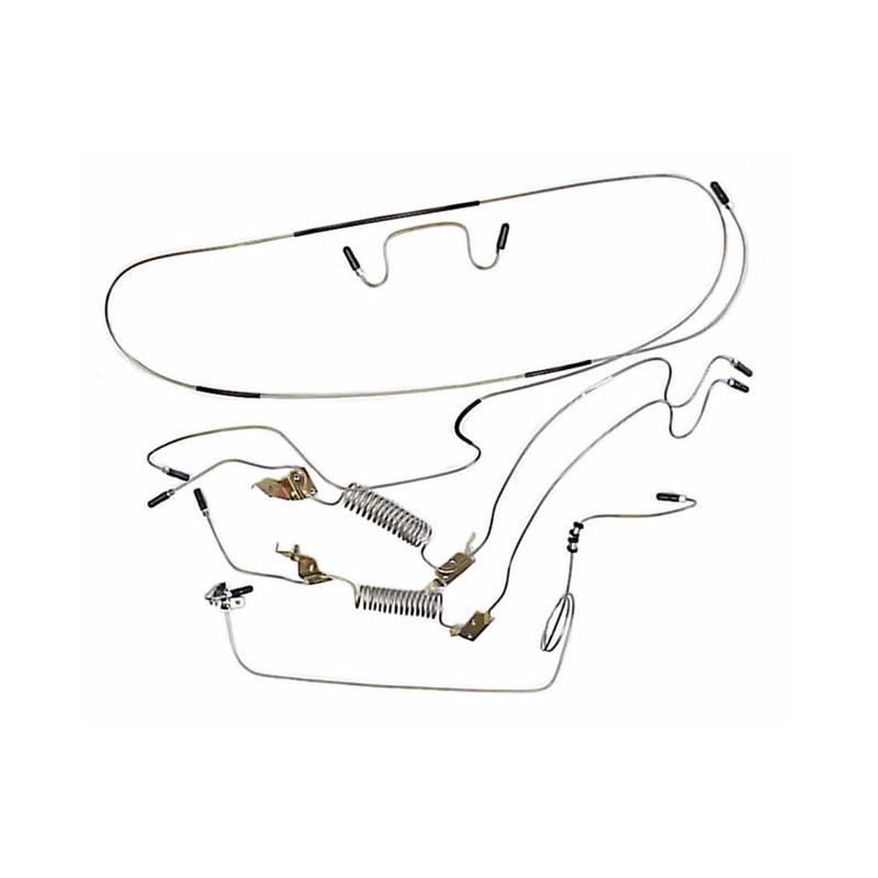 Complete non-corroding brake pipe set (For front disc brakes)