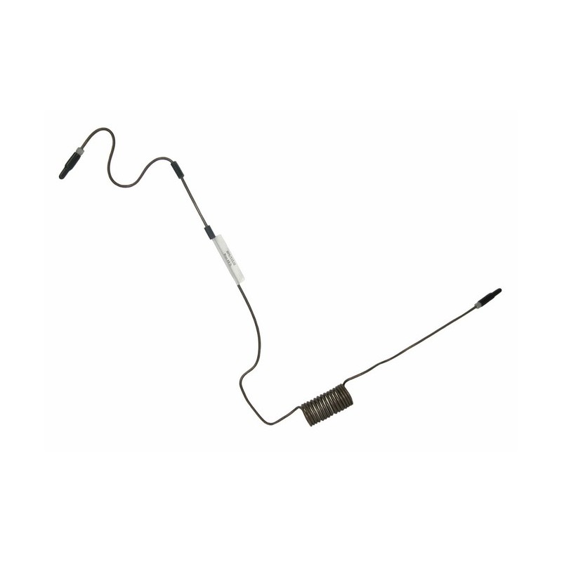 Tubo de freno trasero izq. inox.