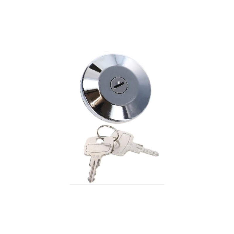 Fuel tank cap chromed lockable