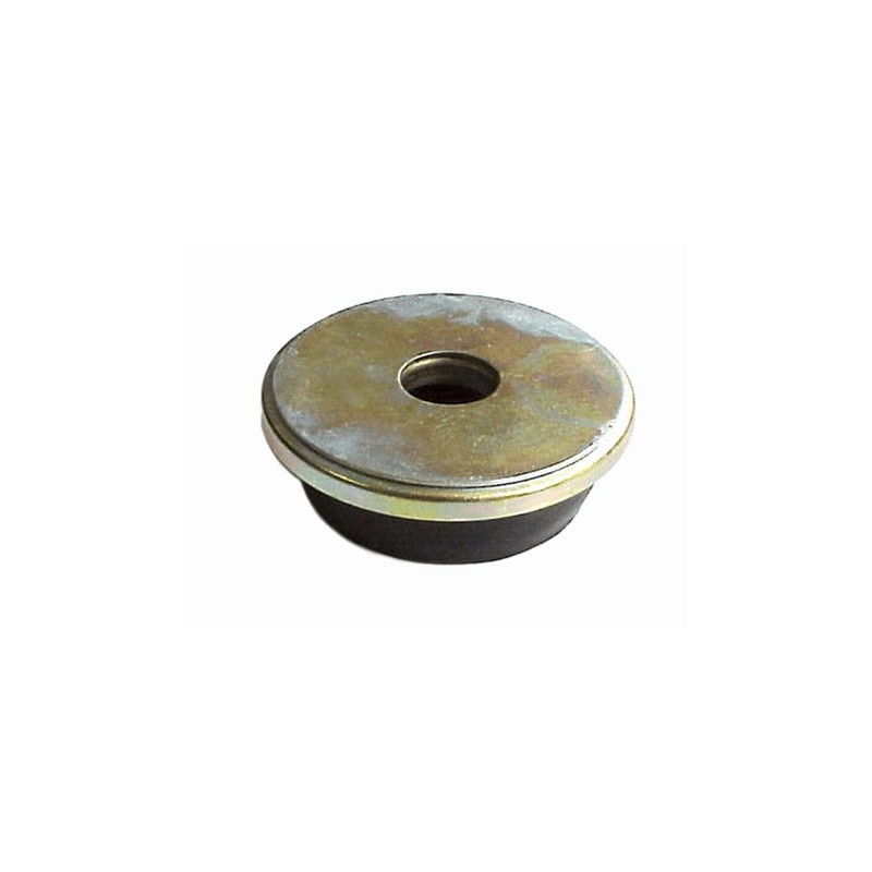 Rubber buffer on suspension pot