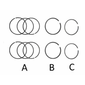 Kolbenringe 1,5/2/4 mm
