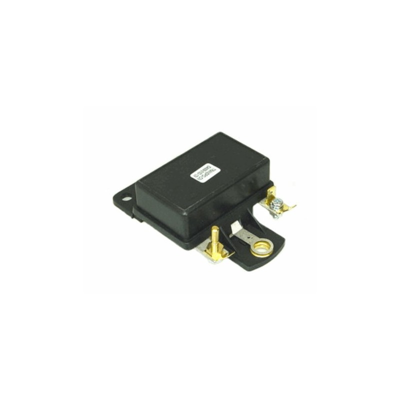 Electronic voltage regulator mounted on the firewall