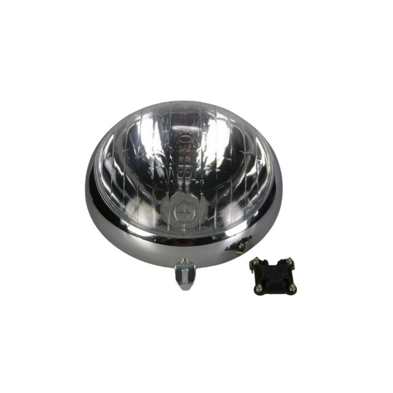 Optica de faro Cibie 349 con embellecedor cromado