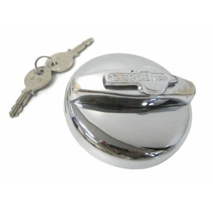 Fuel tank cap chromed lockable