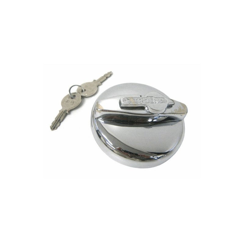Fuel tank cap chromed lockable