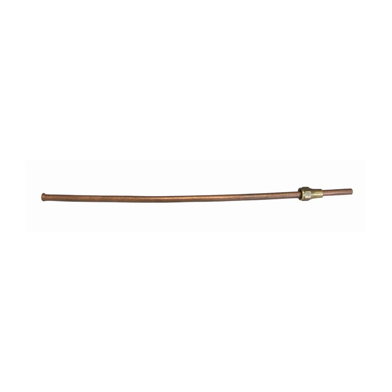 Brake pipe from glass brake fluid reservoir to master brake cylinder