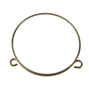 Fastening clip for grease cap pin bearing front axle