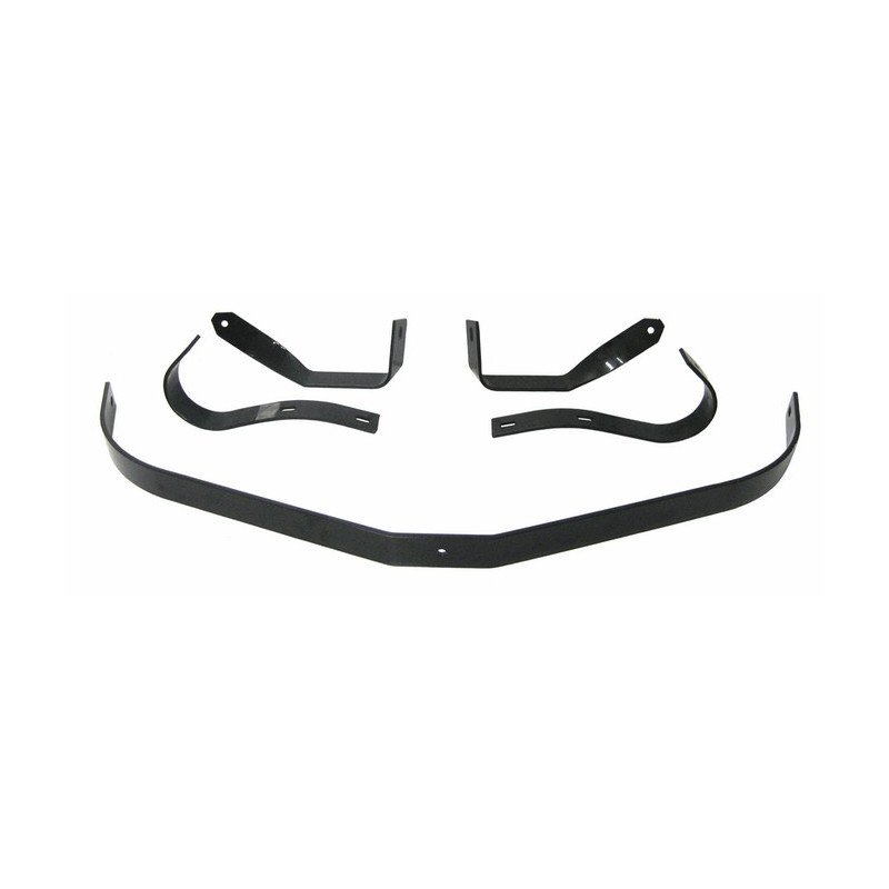 Set of brackets for rear bumper