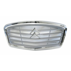 Grille with chromed frame