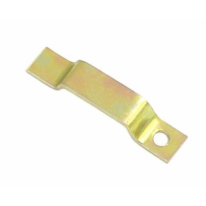 Metal clamp for rubber hanger