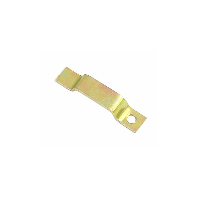 Metal clamp for rubber hanger