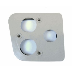 Rücklichtsockel links grau