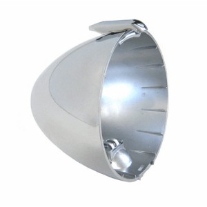 Soporte plástico cromado para faro redondo