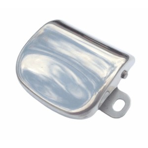 Gancetto fermavetro in posizione chiusa inox.