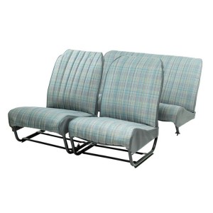 Seat covers, complete set front and rear, grey with coloured stripes, symmetrical