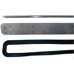 Ventilation shutter stainless steel with moulding of stainless steel and joint