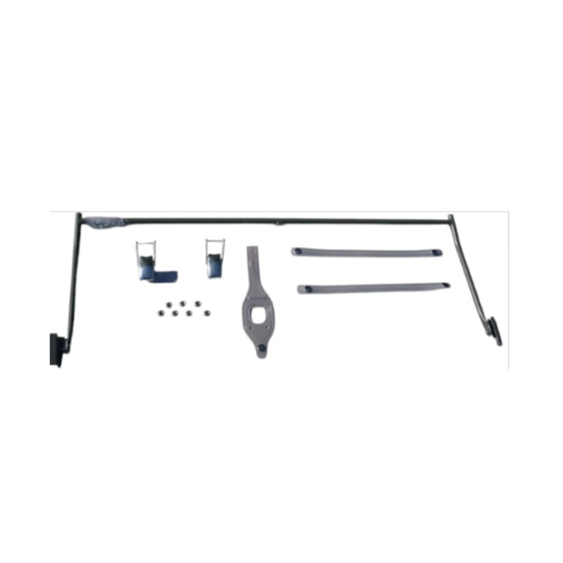 Conversion kit for hood with outside locking to hood with inside locking