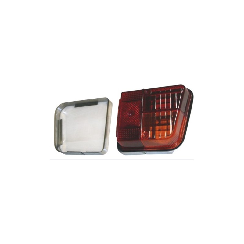 Stainless steel covers for rear lights, left + right