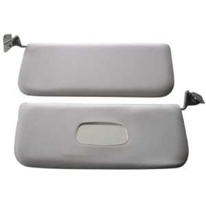 Sonnenblenden grau Paar NB mit Metallhaltern