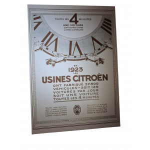 Reimpresión de un antiguo anuncio de Citroën en formato A3