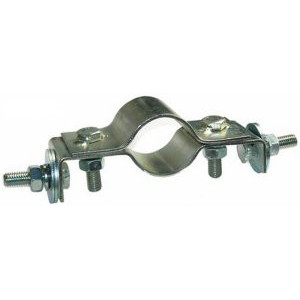 Exhaust support bracket for rear pipe