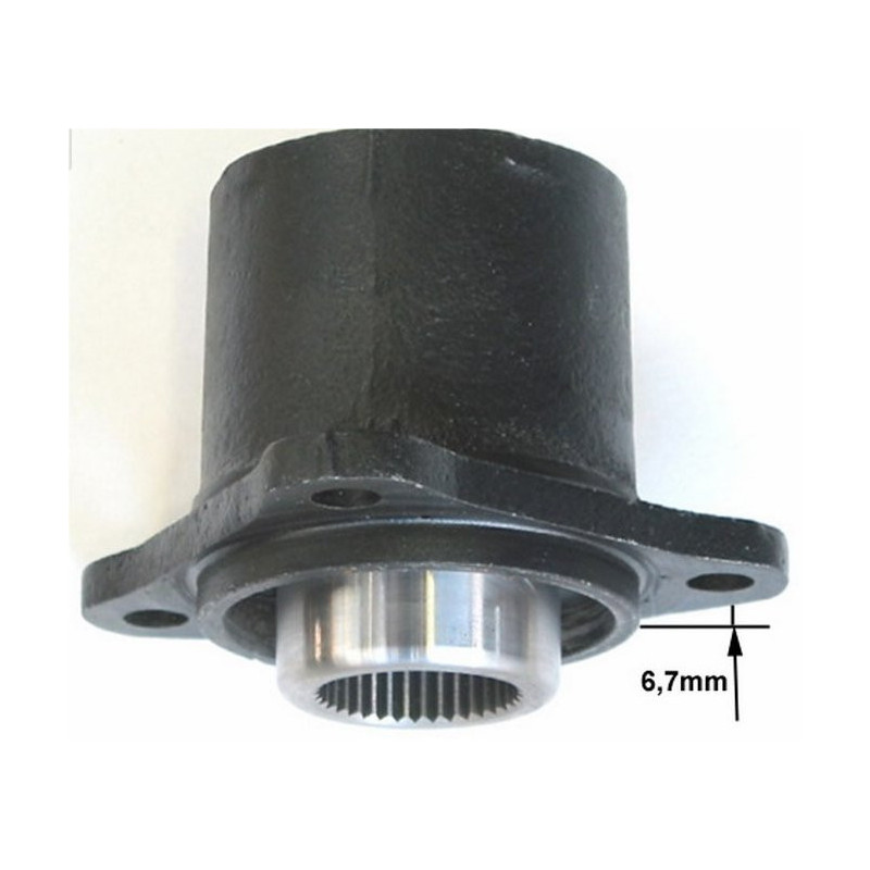 Rubber mounting front axle, front side