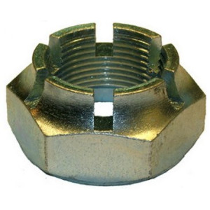 Castle nut for right drive shaft, left-hand thread
