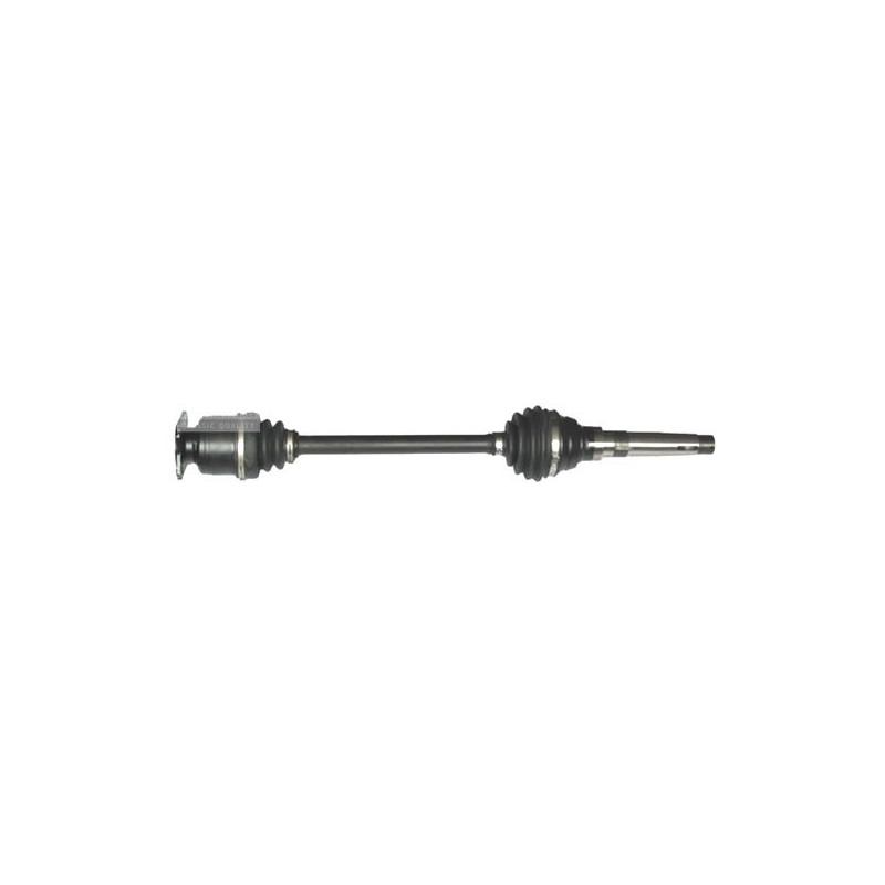 Driveshaft homokinetic left side, complete, right-hand threaded